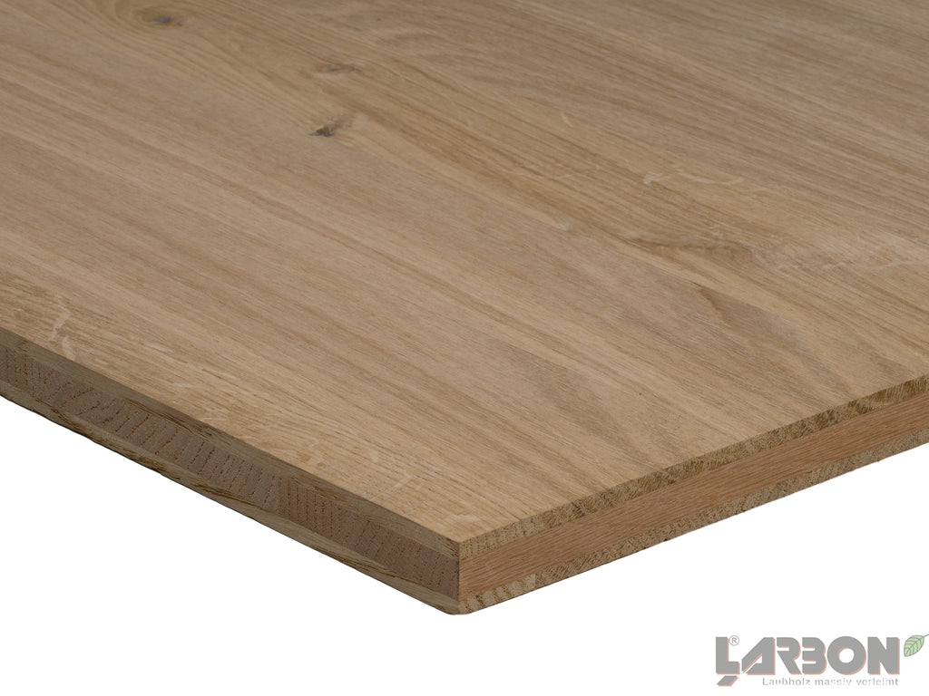3-layer solid wood panel, wild oak
