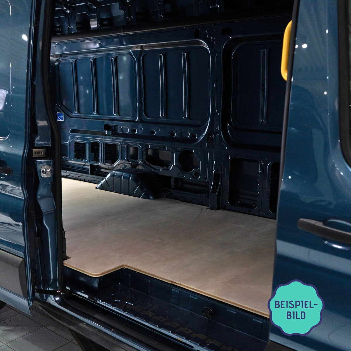 CNC-machined floor panel for Mercedes-Benz Sprinter