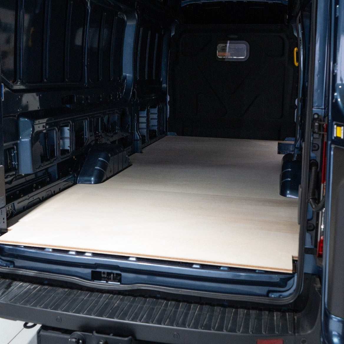 CNC-machined floor panel for Mercedes-Benz Sprinter