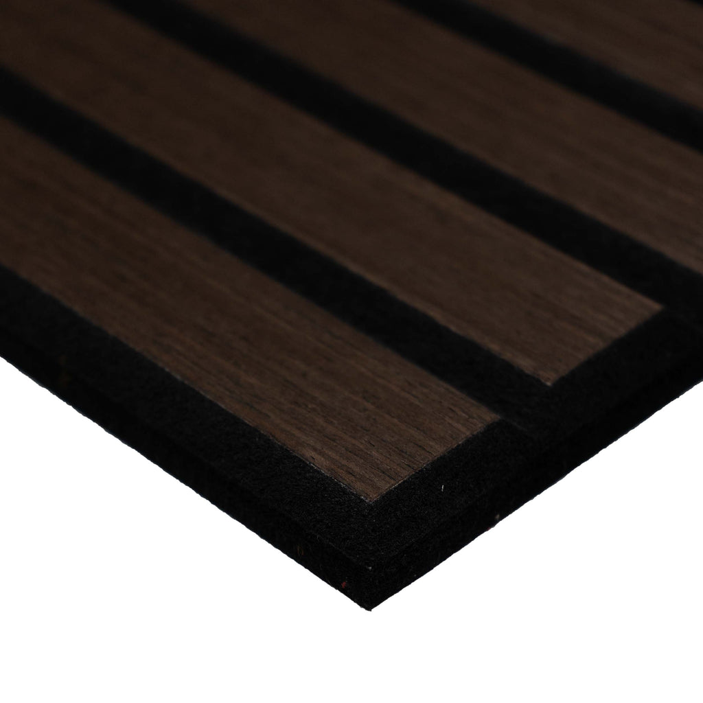 Acoustic panel groove
