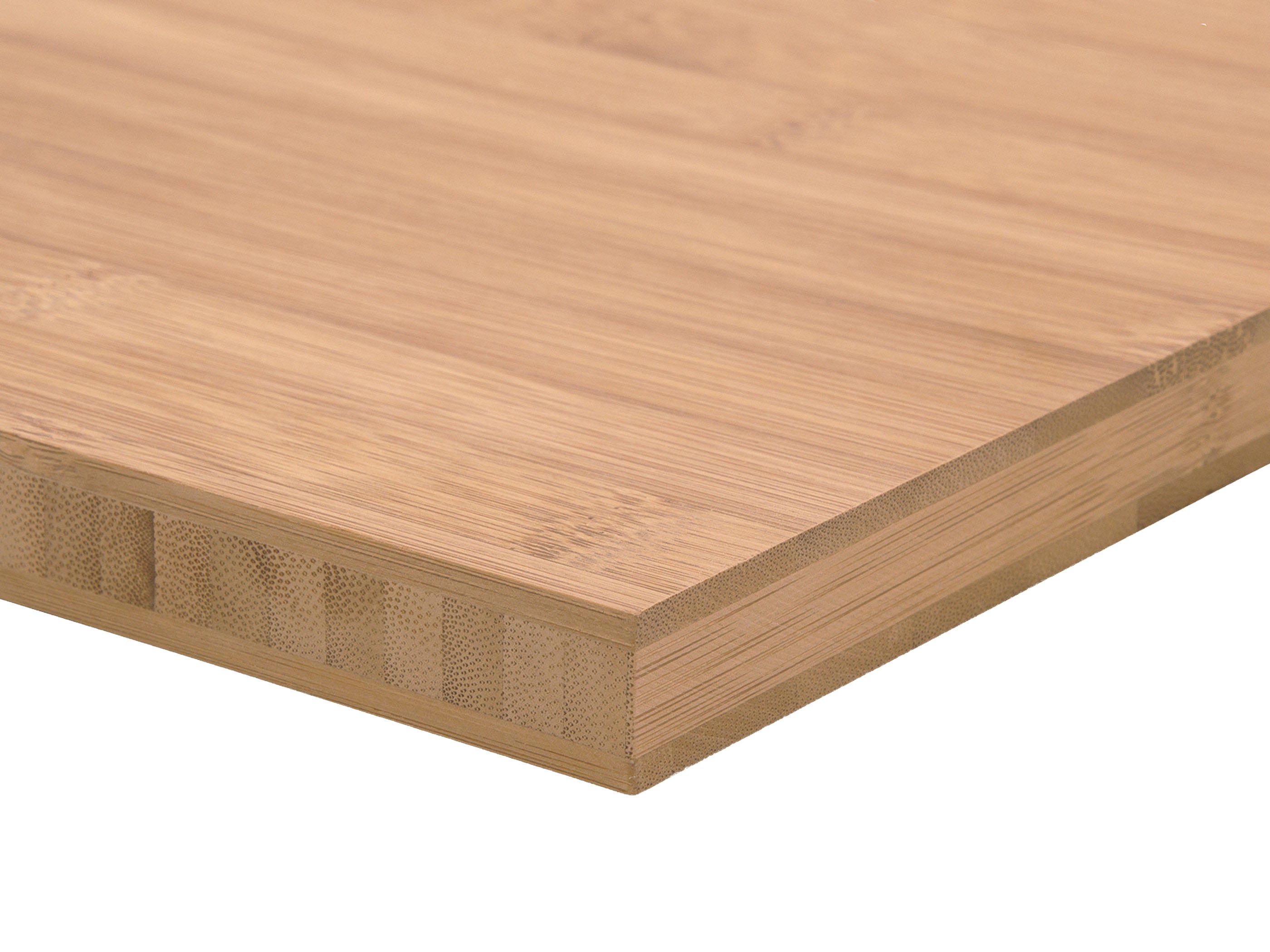 MOSO® Bambus 3-Schicht Massivholzplatte - Breitlamelle naturhell